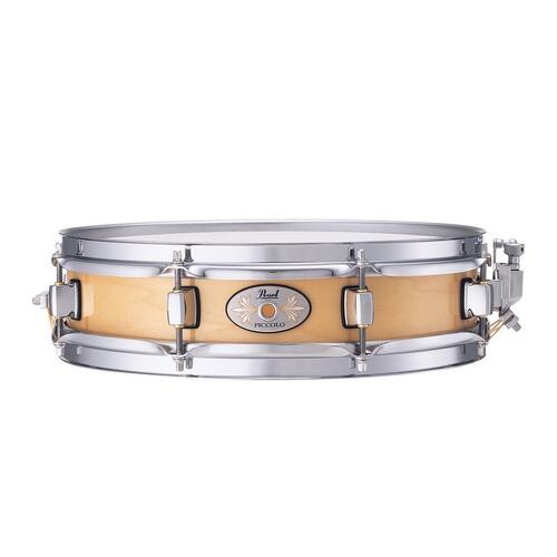 Pearl 13" x 3" Maple Piccolo Snare Drum, 6 ply Natural Maple